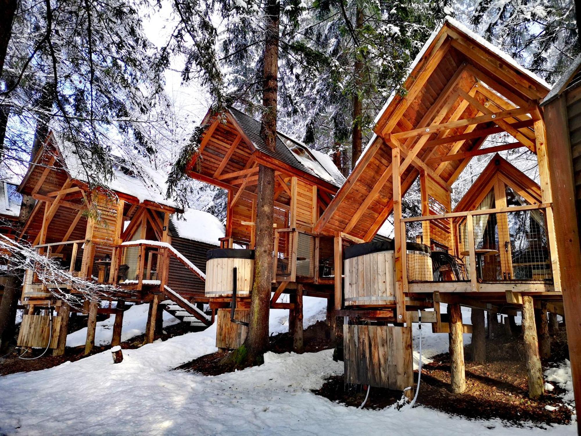 Готель Ribno Alpine Glamping Блед Екстер'єр фото