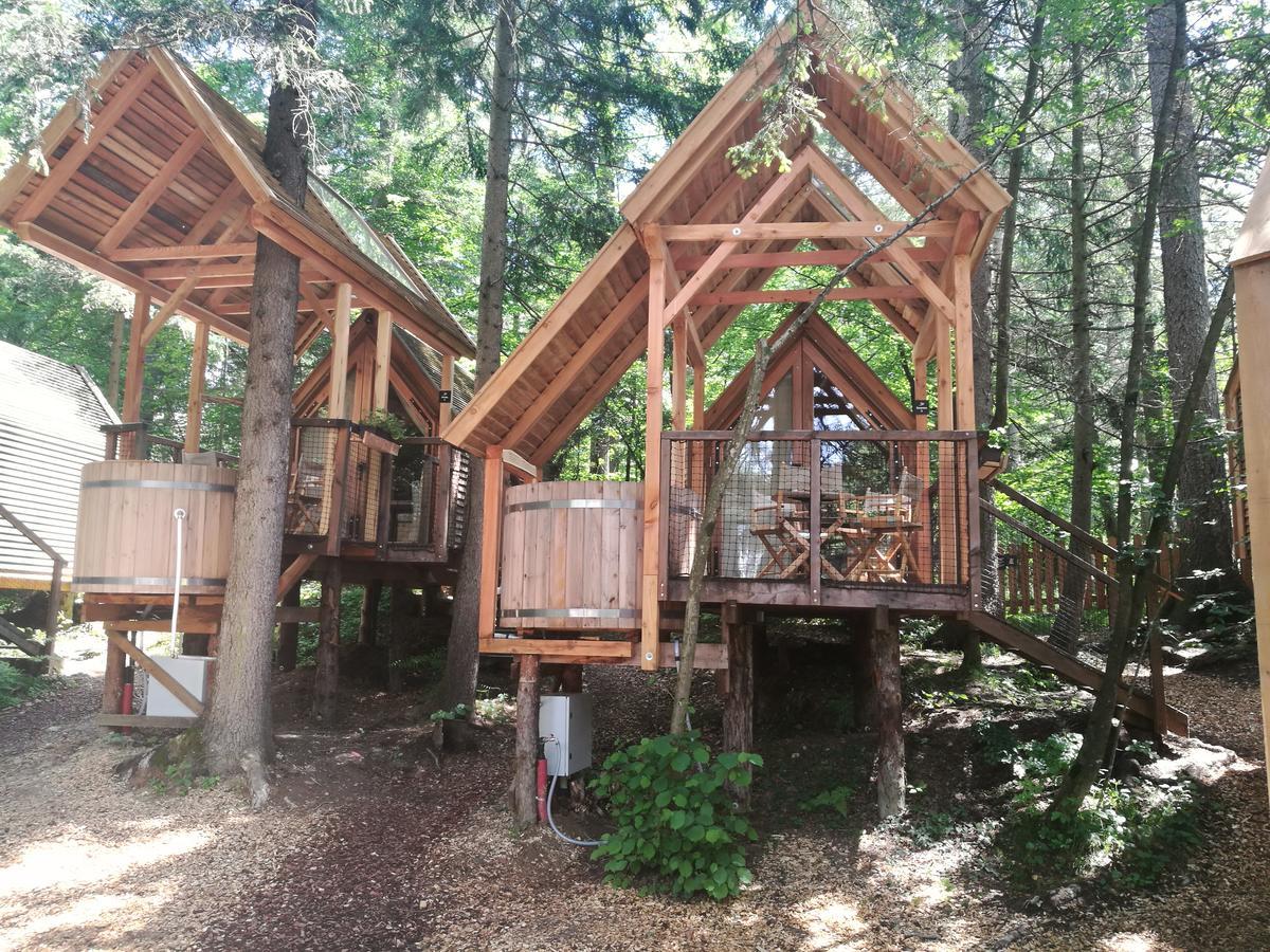 Готель Ribno Alpine Glamping Блед Екстер'єр фото